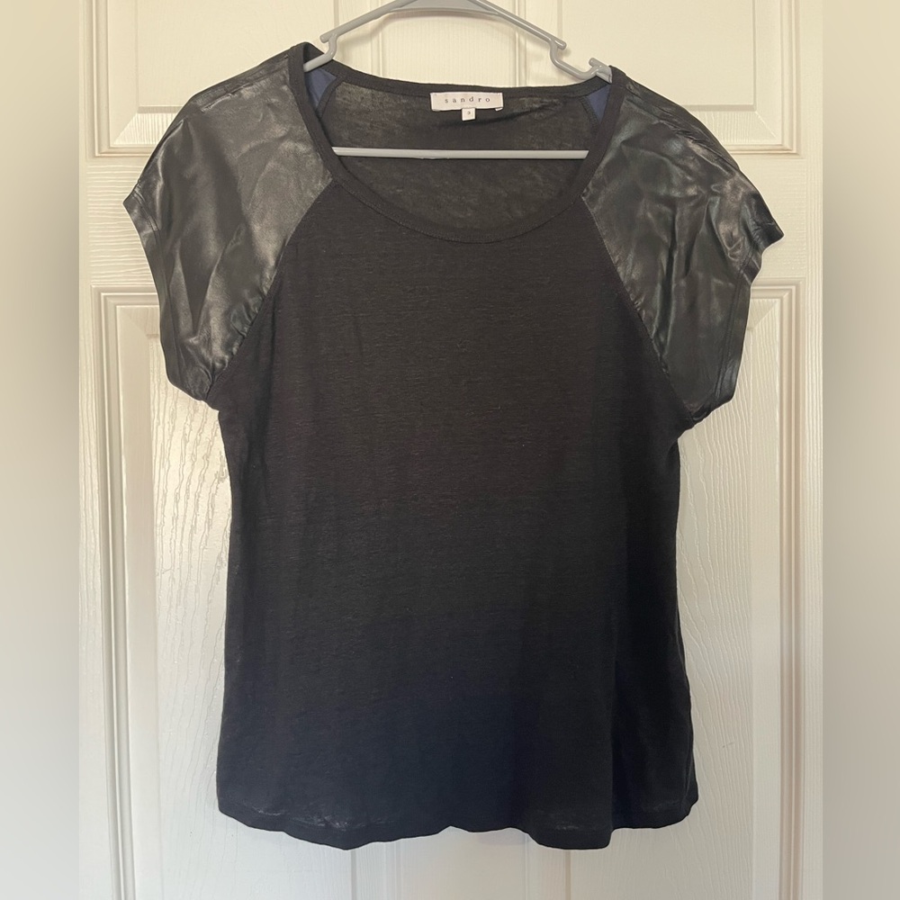 Sandro Black Top
